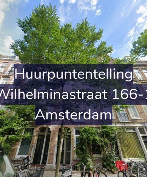 Foto gevel Huurpuntentelling voor Wilhelminastraat 166-1, Amsterdam