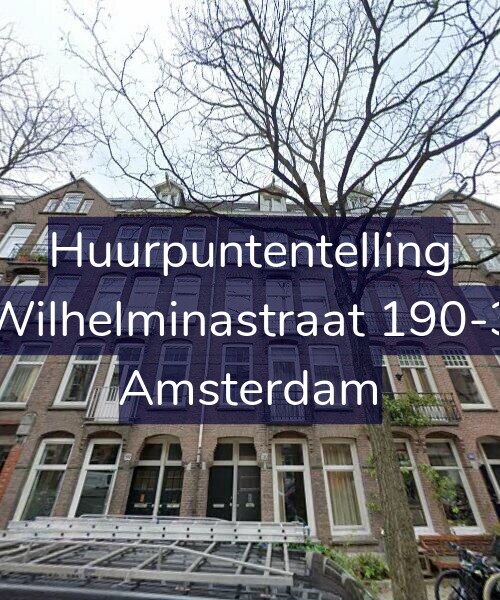 Foto gevel Huurpuntentelling voor Wilhelminastraat 190-3, Amsterdam