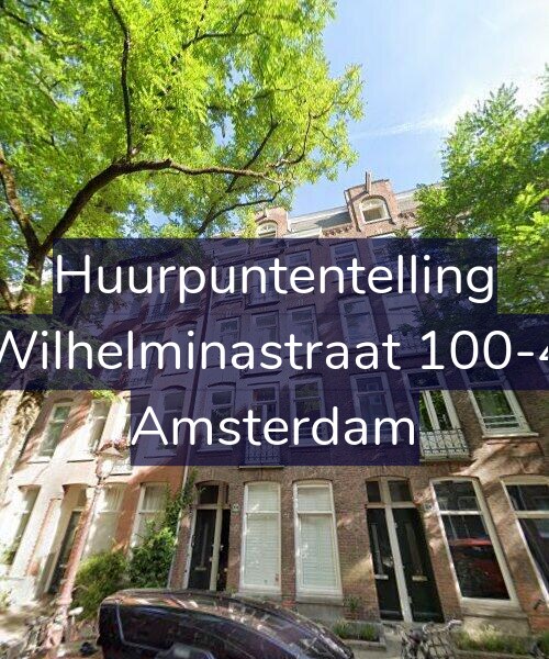 Foto gevel Huurpuntentelling voor Wilhelminastraat 100-4, Amsterdam