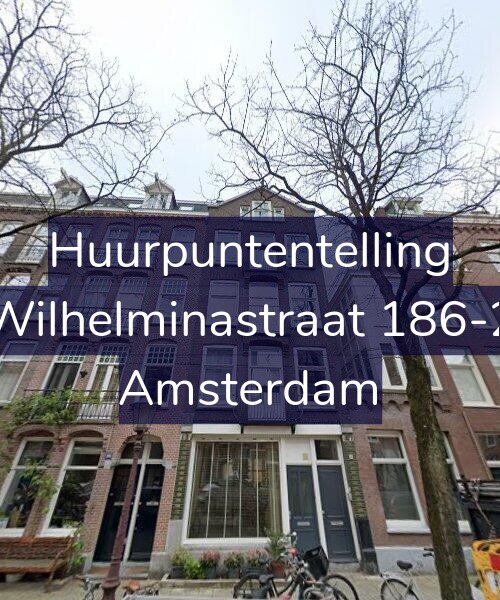 Foto gevel Huurpuntentelling voor Wilhelminastraat 186-2, Amsterdam