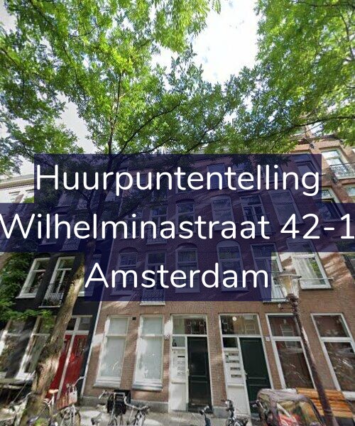 Foto gevel Huurpuntentelling voor Wilhelminastraat 42-1, Amsterdam