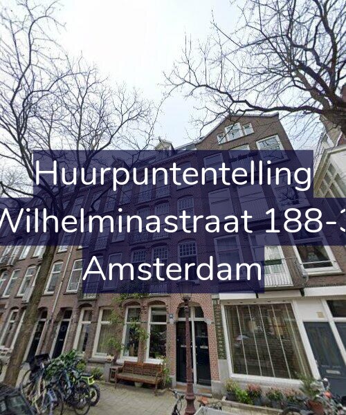 Foto gevel Huurpuntentelling voor Wilhelminastraat 188-3, Amsterdam
