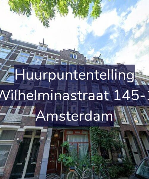 Foto gevel Huurpuntentelling voor Wilhelminastraat 145-1, Amsterdam