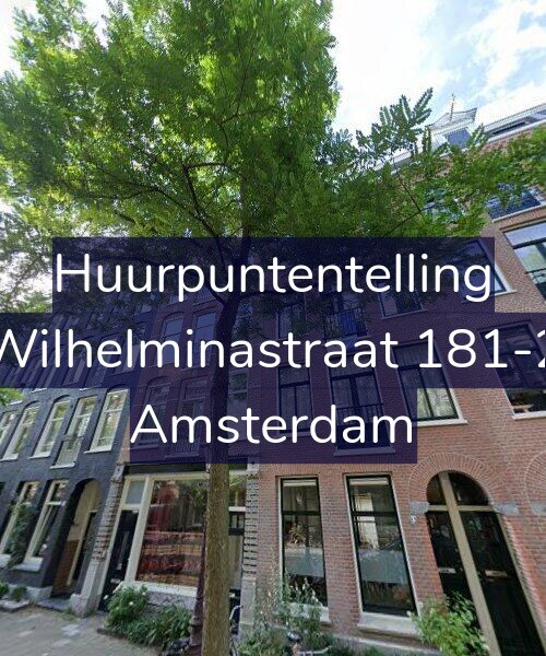 Foto gevel Huurpuntentelling voor Wilhelminastraat 181-2, Amsterdam