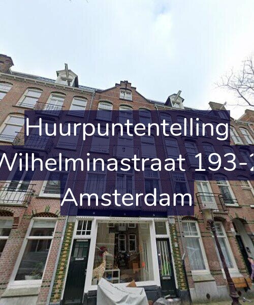 Foto gevel Huurpuntentelling voor Wilhelminastraat 193-2, Amsterdam