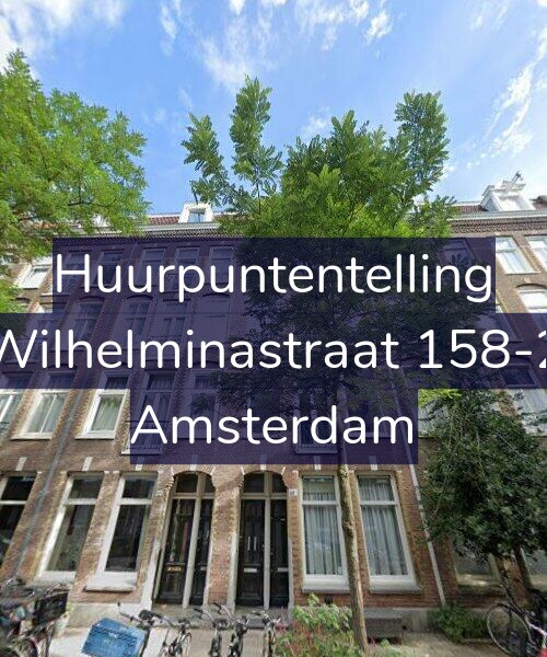 Foto gevel Huurpuntentelling voor Wilhelminastraat 158-2, Amsterdam