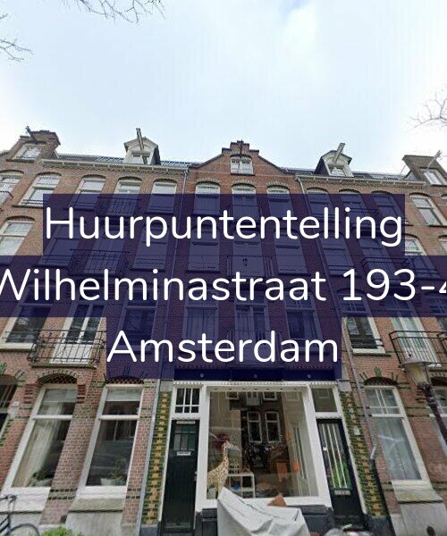 Foto gevel Huurpuntentelling voor Wilhelminastraat 193-4, Amsterdam