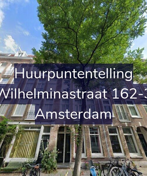 Foto gevel Huurpuntentelling voor Wilhelminastraat 162-3, Amsterdam