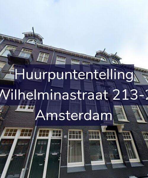 Foto gevel Huurpuntentelling voor Wilhelminastraat 213-2, Amsterdam