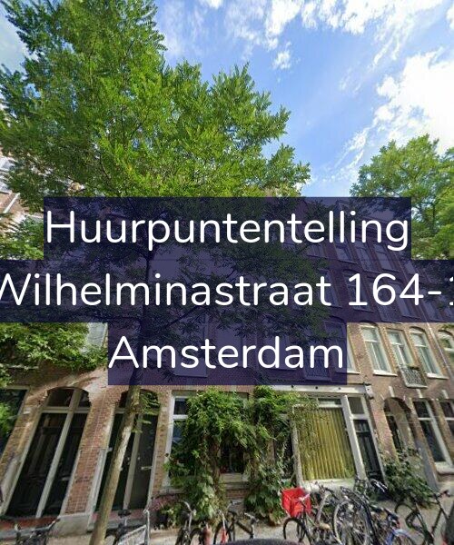 Foto gevel Huurpuntentelling voor Wilhelminastraat 164-1, Amsterdam