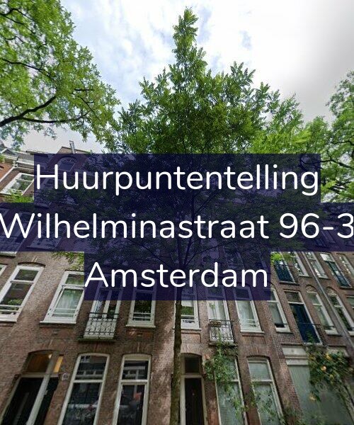 Foto gevel Huurpuntentelling voor Wilhelminastraat 96-3, Amsterdam