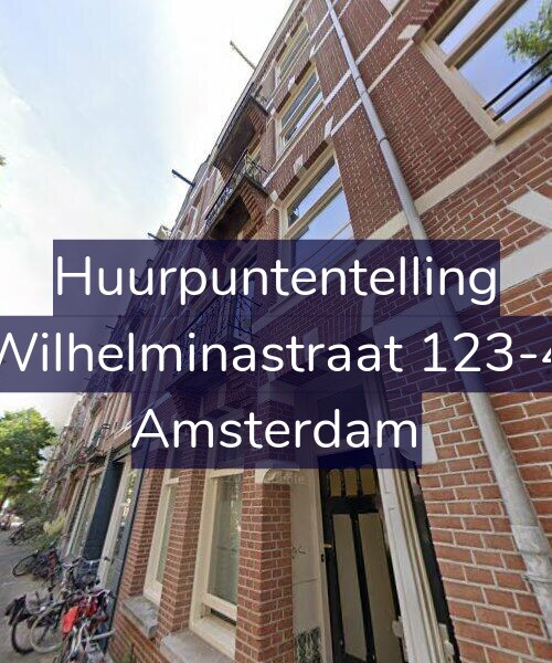 Foto gevel Huurpuntentelling voor Wilhelminastraat 123-4, Amsterdam