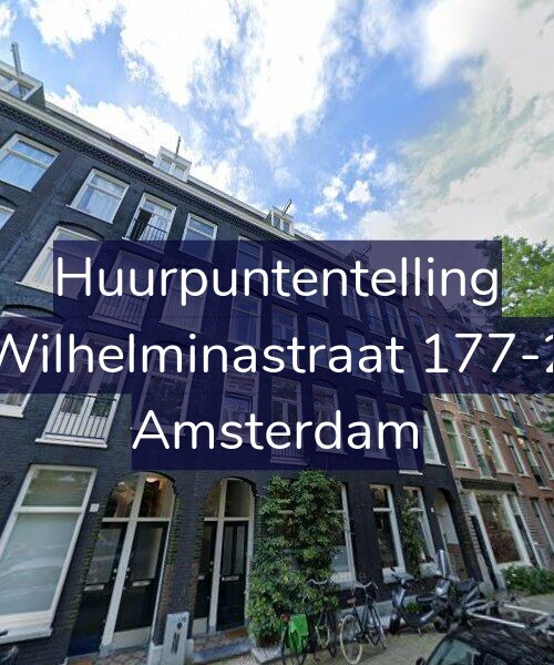 Foto gevel Huurpuntentelling voor Wilhelminastraat 177-2, Amsterdam