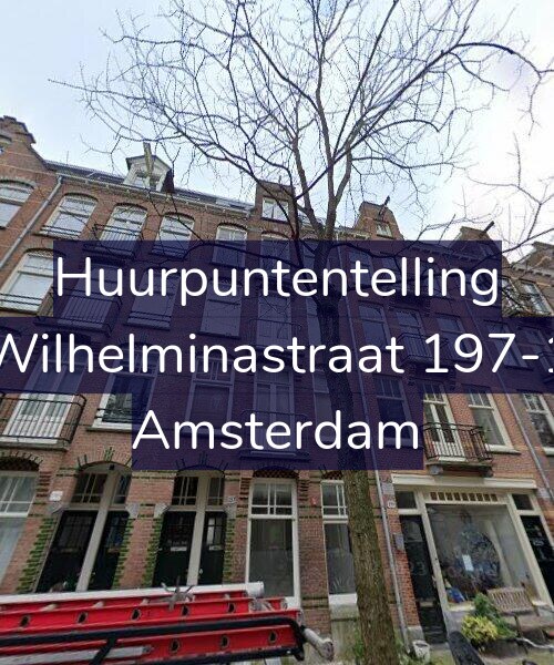 Foto gevel Huurpuntentelling voor Wilhelminastraat 197-1, Amsterdam