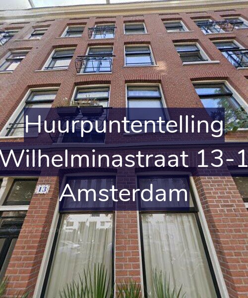 Foto gevel Huurpuntentelling voor Wilhelminastraat 13-1, Amsterdam