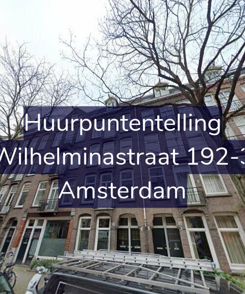 Foto gevel Huurpuntentelling voor Wilhelminastraat 192-3, Amsterdam