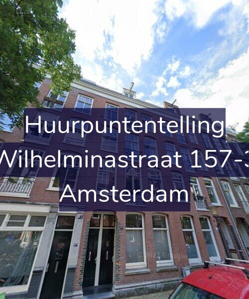 Foto gevel Huurpuntentelling voor Wilhelminastraat 157-3, Amsterdam