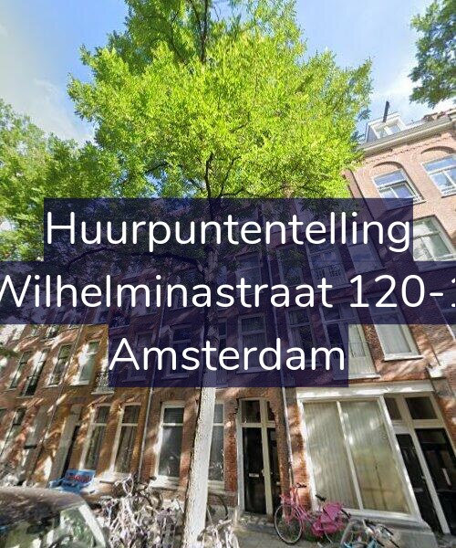 Foto gevel Huurpuntentelling voor Wilhelminastraat 120-1, Amsterdam