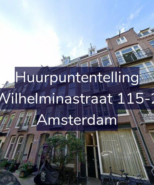Foto gevel Huurpuntentelling voor Wilhelminastraat 115-2, Amsterdam