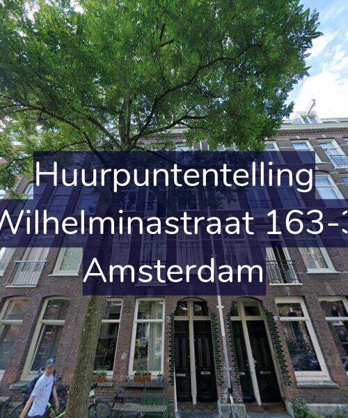 Foto gevel Huurpuntentelling voor Wilhelminastraat 163-3, Amsterdam