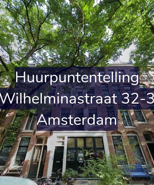 Foto gevel Huurpuntentelling voor Wilhelminastraat 32-3, Amsterdam