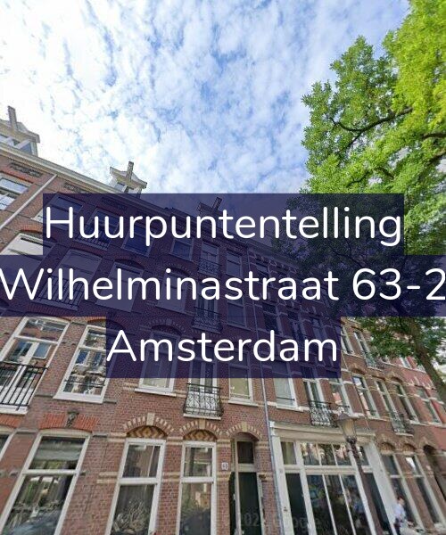 Foto gevel Huurpuntentelling voor Wilhelminastraat 63-2, Amsterdam