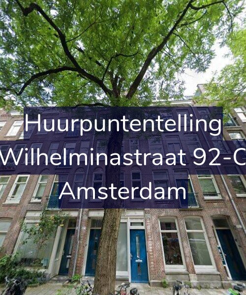 Foto gevel Huurpuntentelling voor Wilhelminastraat 92-C, Amsterdam