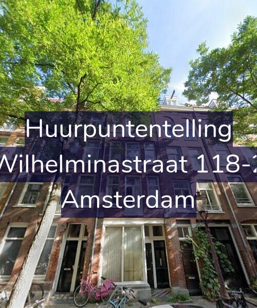 Foto gevel Huurpuntentelling voor Wilhelminastraat 118-2, Amsterdam