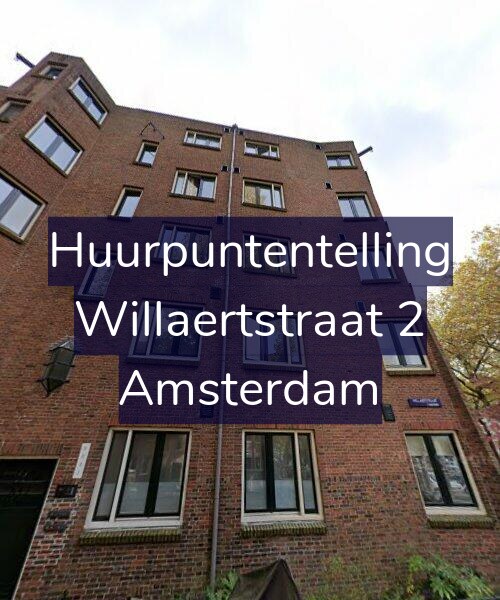 Foto gevel Huurpuntentelling voor Willaertstraat 2, Amsterdam