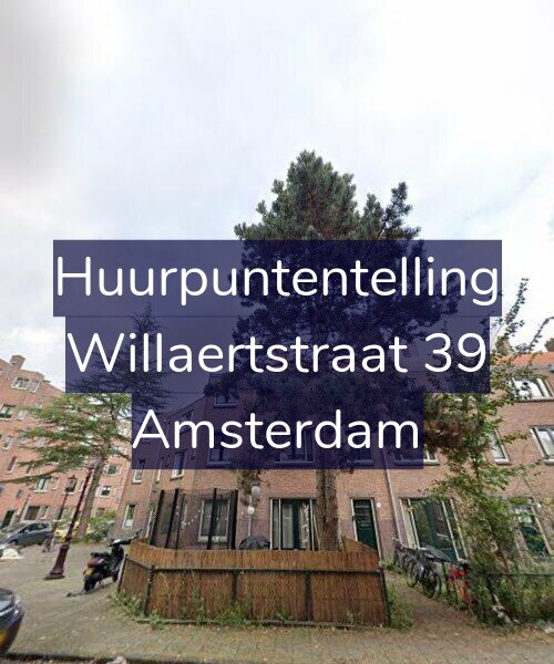 Foto gevel Huurpuntentelling voor Willaertstraat 39, Amsterdam