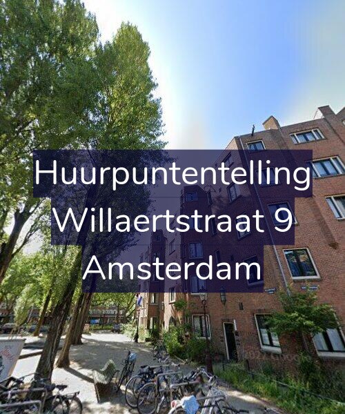 Foto gevel Huurpuntentelling voor Willaertstraat 9, Amsterdam
