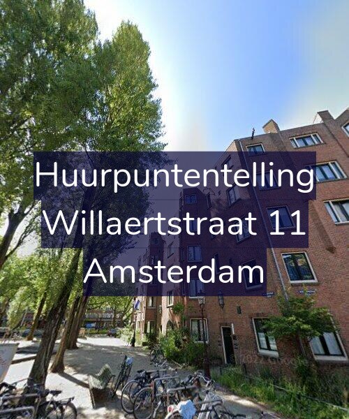 Foto gevel Huurpuntentelling voor Willaertstraat 11, Amsterdam