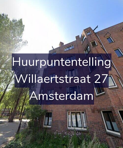 Foto gevel Huurpuntentelling voor Willaertstraat 27, Amsterdam