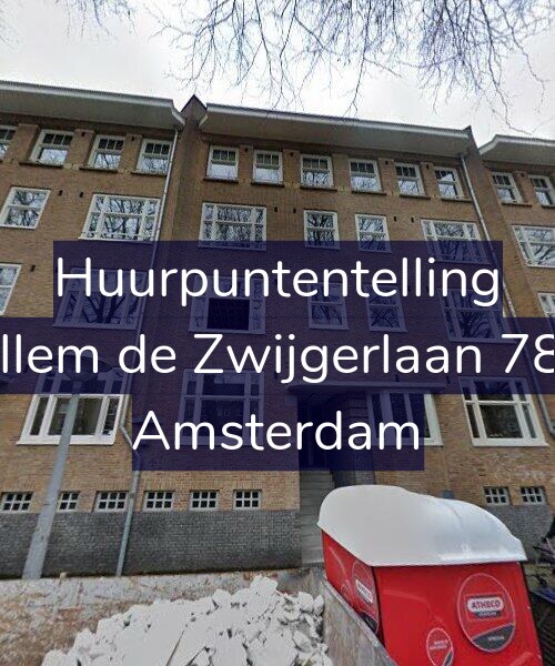 Foto gevel Huurpuntentelling voor Willem de Zwijgerlaan 78-H, Amsterdam