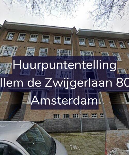 Foto gevel Huurpuntentelling voor Willem de Zwijgerlaan 80-H, Amsterdam