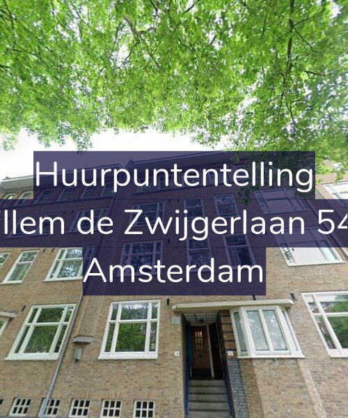 Foto gevel Huurpuntentelling voor Willem de Zwijgerlaan 54-3, Amsterdam