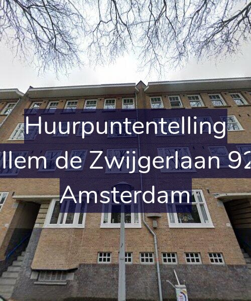 Foto gevel Huurpuntentelling voor Willem de Zwijgerlaan 92-1, Amsterdam