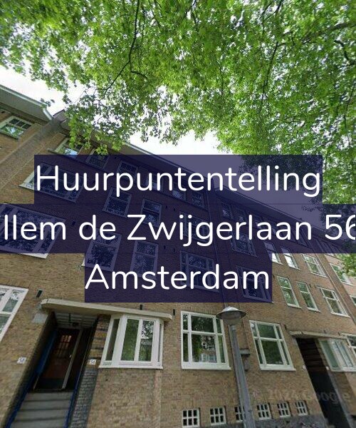 Foto gevel Huurpuntentelling voor Willem de Zwijgerlaan 56-2, Amsterdam
