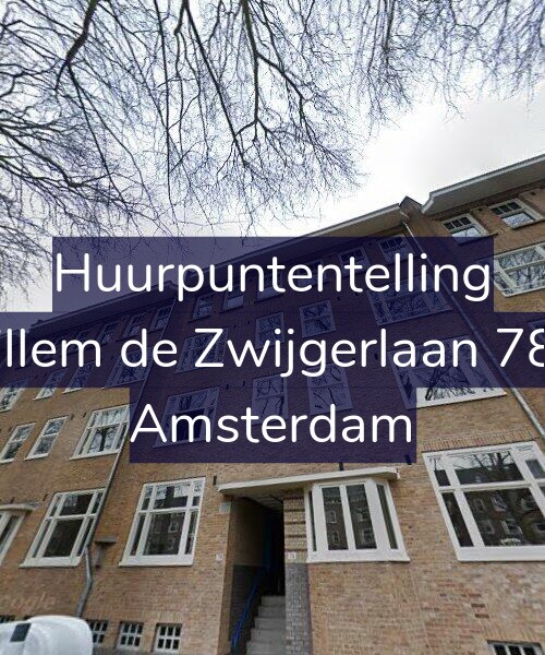 Foto gevel Huurpuntentelling voor Willem de Zwijgerlaan 78-3, Amsterdam