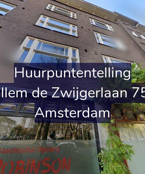 Foto gevel Huurpuntentelling voor Willem de Zwijgerlaan 75-2, Amsterdam