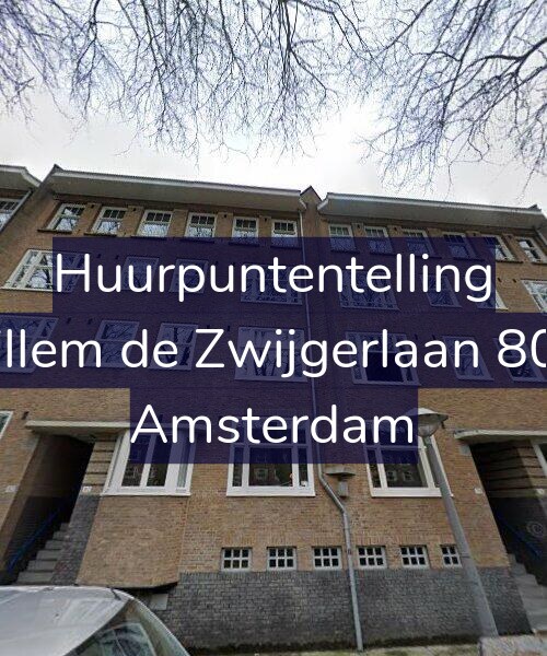 Foto gevel Huurpuntentelling voor Willem de Zwijgerlaan 80-1, Amsterdam