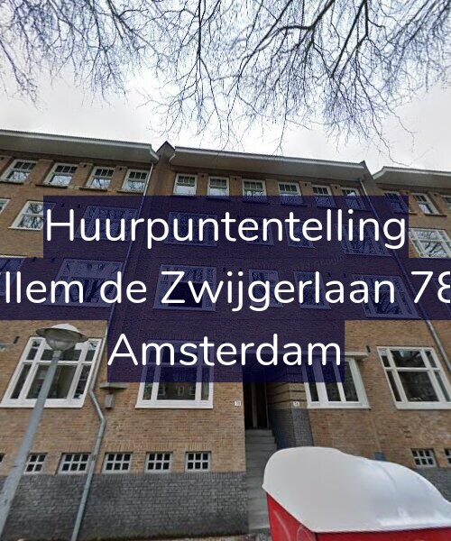 Foto gevel Huurpuntentelling voor Willem de Zwijgerlaan 78-1, Amsterdam