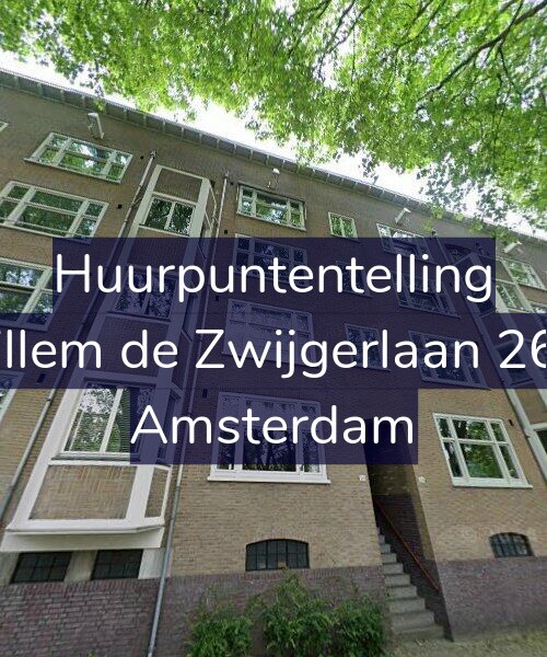 Foto gevel Huurpuntentelling voor Willem de Zwijgerlaan 26-1, Amsterdam