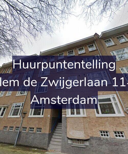 Foto gevel Huurpuntentelling voor Willem de Zwijgerlaan 114-H, Amsterdam