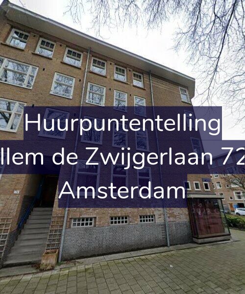 Foto gevel Huurpuntentelling voor Willem de Zwijgerlaan 72-H, Amsterdam