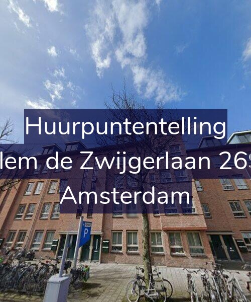 Foto gevel Huurpuntentelling voor Willem de Zwijgerlaan 269-D, Amsterdam