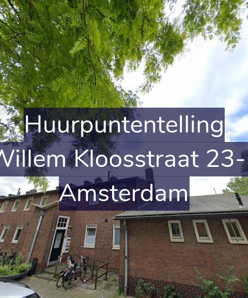 Foto gevel Huurpuntentelling voor Willem Kloosstraat 23-1, Amsterdam
