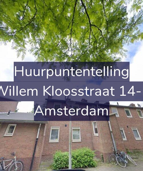 Foto gevel Huurpuntentelling voor Willem Kloosstraat 14-1, Amsterdam
