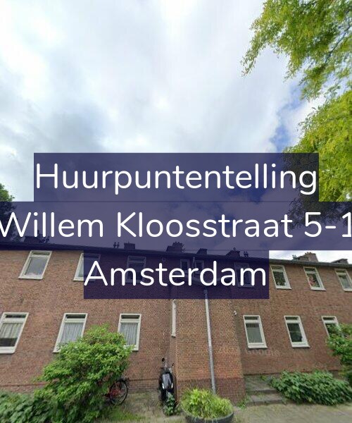 Foto gevel Huurpuntentelling voor Willem Kloosstraat 5-1, Amsterdam
