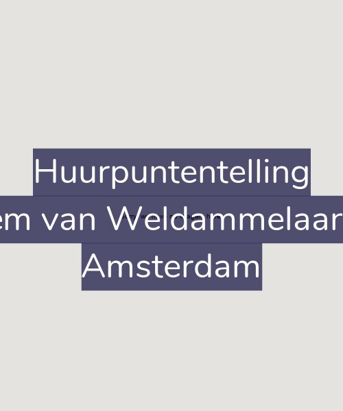 Foto gevel Huurpuntentelling voor Willem van Weldammelaan 133, Amsterdam